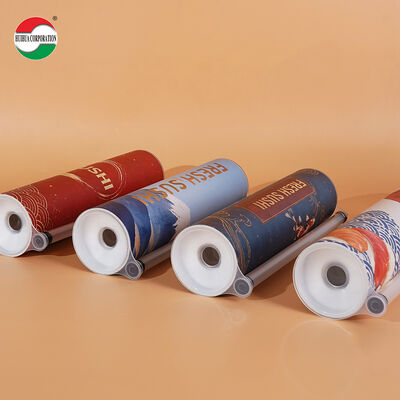 Food Grade Eco Friendly Sushi Push Pop Paper Tube Container with Customized Logo