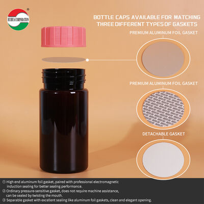Food Grade PET Plastic Jar with Anti-slip Striped Screw Cap and Transparent Design for Storage