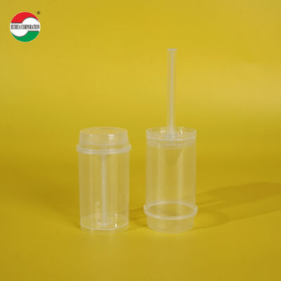 Food Grade PP Push Up Tubes Empty Clear Plastic Push Pop Containers Custom Silk Print Logo For Sushi Mousse Cake Dessert Packaging