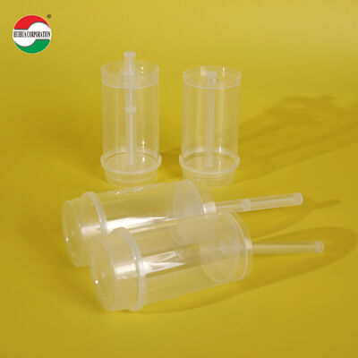 Food Grade PP Push Up Tubes Empty Clear Plastic Push Pop Containers Custom Silk Print Logo For Sushi Mousse Cake Dessert Packaging
