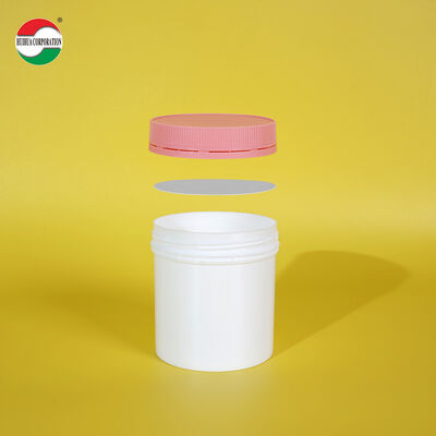 Food Grade HDPE Plastic Bottle Recyclable Supplement Containers Custom Logo Print For Vitamin Tablets Capsules Packaging