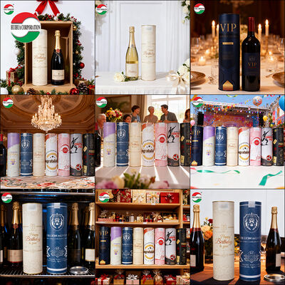 Eco Friendly Kraft Paper Tube Packaging for Alcohol Drinks Ideal for Bulk Orders
