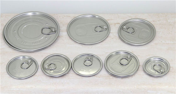 Safe rim Aluminum Easy Open Lid For beverage pop can , tinplate ends