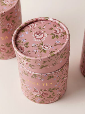 Custom Logo Food Grade Round Kraft Paper Tube Gift Boxes Cylindrical Paper Cans for Matcha Tool Set Tea Storage