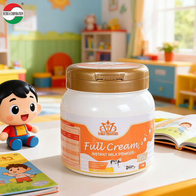 Food Grade Plastic Milk Powder Jar With Flip Lid Airtight Empty Baby Formula Storage Jar