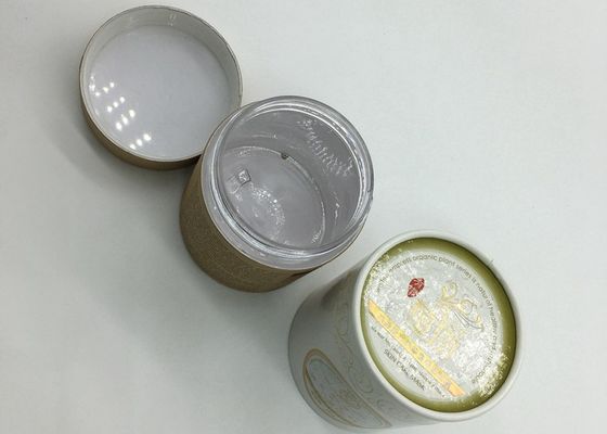 Body Lotion Paper Composite Cans For Bottles / Cardboard Cylinder Box Packaging