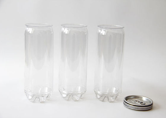 Customized Air - proof transparent soft drink Beverage Cans , PET bottle 206 #