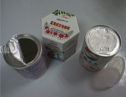 Waterproof recyclable Kraft Paper Composite Cans cookies packaging with custom logo