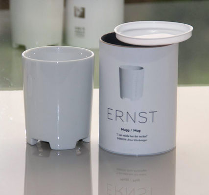 Plastic Lid Paper Composite cookies Cans For Mailing , Gift packaging