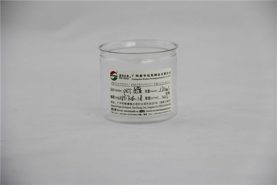 120ml Easy Open Clear Plastic Containers PET Cylinder For Food Packing