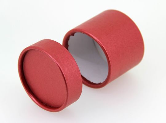 Red Biodegradable Paper Cans Packaging for Wedding gift box with ISO SGS FDA QS