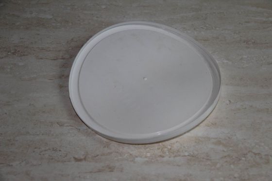 Eco friendly brown food grade plastic PE lid with customized logo embossing