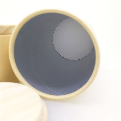 Cork Wood Lid Airtight Paper Packaging Tube / Cardboard Cylinder Containers