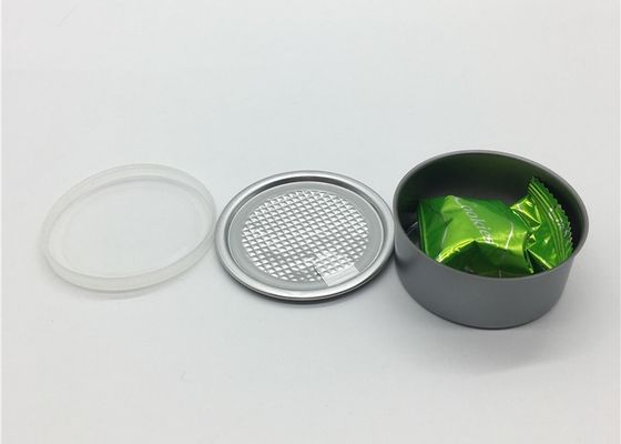 65x30mm 80ml 3.5G Metal Tin Containers With Lids / Small Dry Herb Packaging Can
