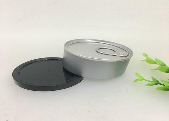 Offset Printing Empty Blechdose Tin Plate Cans For Weed Cylinder Shaped