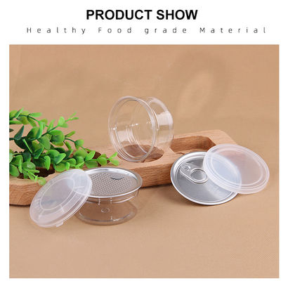 Clear PET Plastic Jar 50ml-1000ml Food Grade Cylinder Container