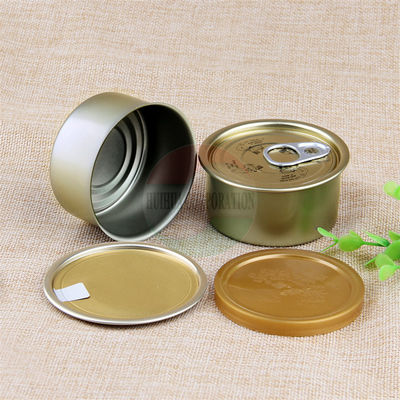Latas vacías del FDA/latas conservadas abiertas fáciles superiores del alimento en conserva del metal del tirón del anillo de la industria pesquera del estallido