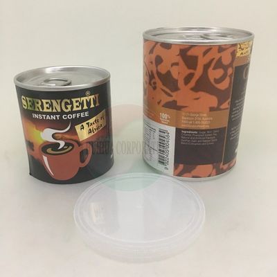 Aluminum Easy Open End Lid Paper Cans Packaging For Powder