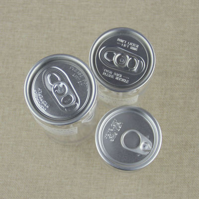 Screen Printing Transparent Plastic 250ml Drink Beverage Soda Can