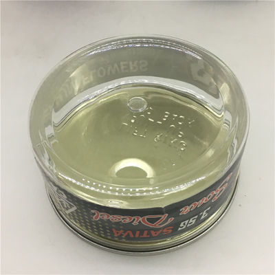 Easy Open 100ml Clear Plastic Cylinder Weed Packaging Can