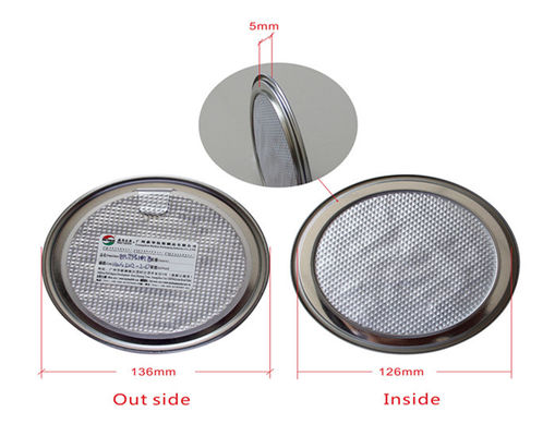 Round Silk printing Aluminium Foil Lids , PET bottle Lids 502#