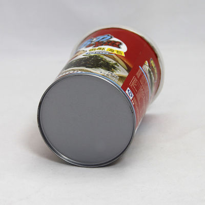 Paper Tube Candy Packaging , Embossing Printing round canister