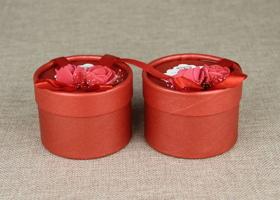 Creative Handmade Gift Box Paper Tube Packaging Wedding With Ribbon