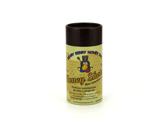Biodegradable Cylinder Paper Cans Packaging Custom Printing For Tea / Gift