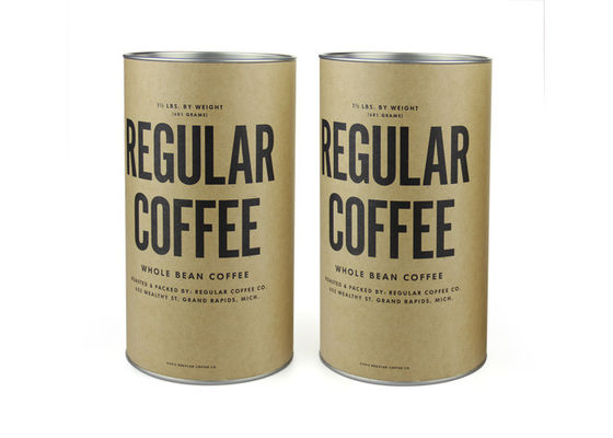 Recycle Eco-friendly Paper Tube Packaging , Food Grade Tea Package
