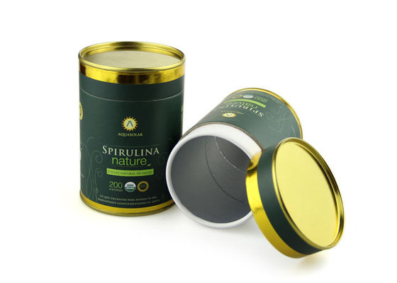 Recycle Eco-friendly Paper Tube Packaging , Food Grade Tea Package