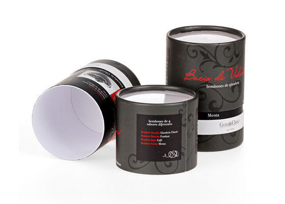Cap Curving Paper Tube Packaging Eco-fridendly Yellow Print Fpr Herb Tea