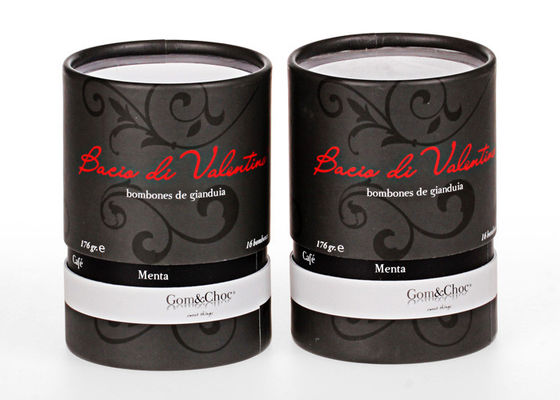Promotinonal Black Print Paper Coffee Cans Lightweight Food Grade