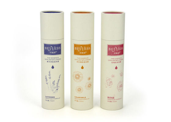 Recyclable Cosmetic Custom Paper Tubes Colorful Printing Lightweight