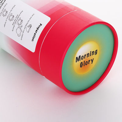 Powder Tea Packaging Paper Tube Cardboard Inner Aluminum Foil With Metal Lid