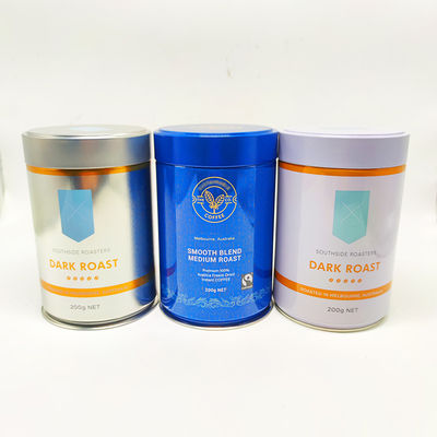 Airtight Tin Plate Cans 200g Coffee Powder Tea Packaging Tin Jar