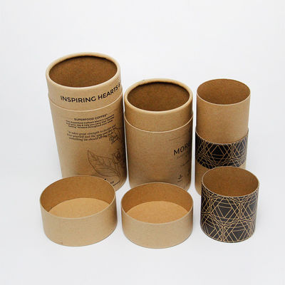 OEM Customized Kraft Paper Tube Packaging Cylinder Box Packaging for Snack Toy Food