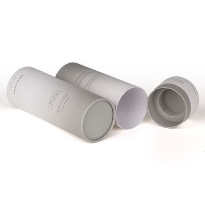 OEM White Cosmetic Cardboard Tube Packaging with Silk Screen Printing